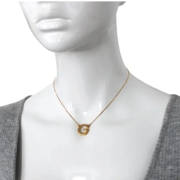 Givenchy Gold 'G' Pendant Necklace - Picture 4 of 5